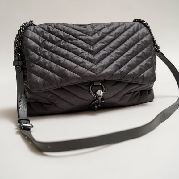 Rebecca Minkoff Handbags - Rebecca Minkoff Edie Chevron Quilt Crossbody Bag